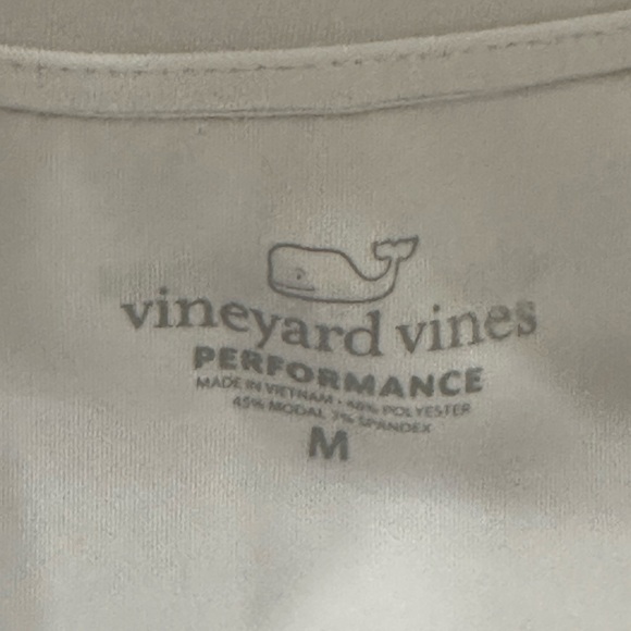 Vineyard Vines Performance Silky Scuba Oversized White Quarter Zip Pullover Sz M - Picture 4 of 13